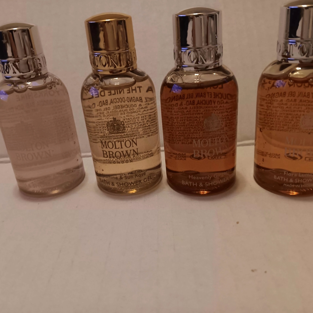 Molton Brown Body Wash, Set Of 4  1.7 Oz Each Travel Size